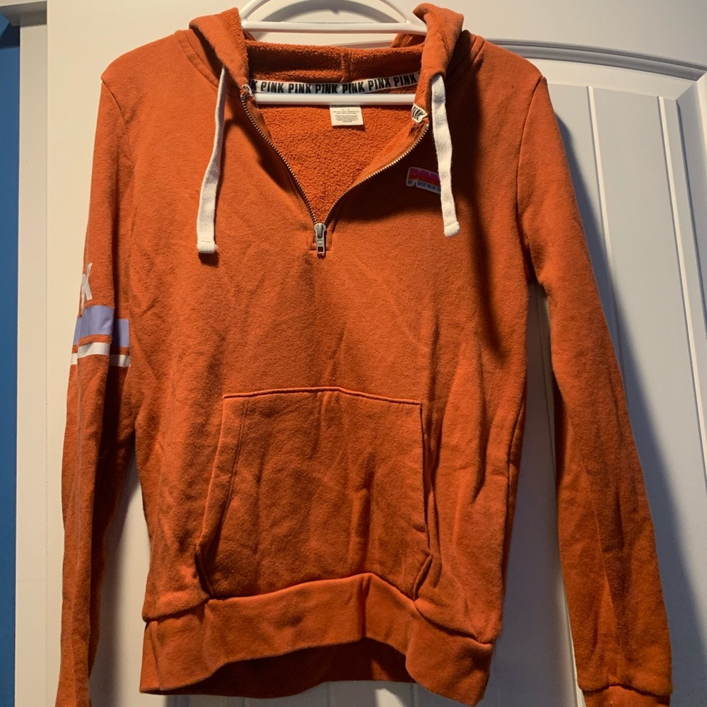 VS Pink quarter zip sweatshirt